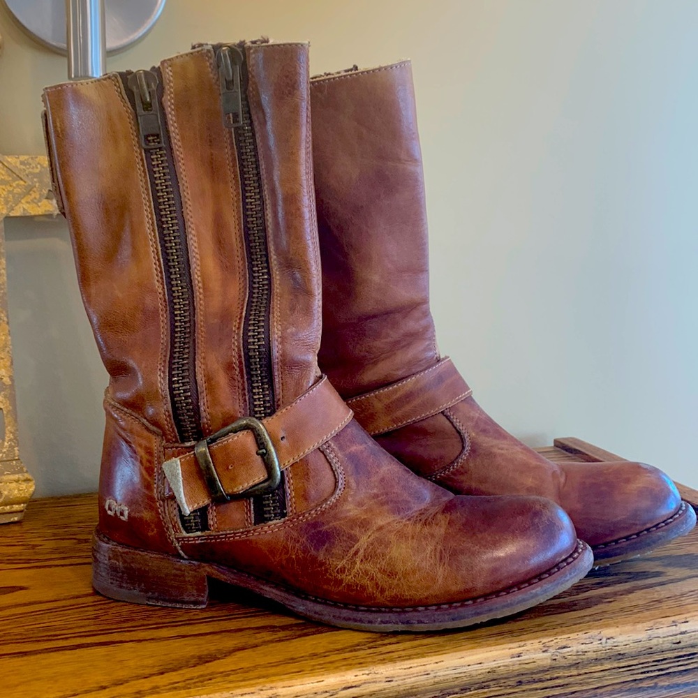 Bed Stu Women's Hustle Motorcycle Boot; Tan Rustic size 8 - Picture 1 of 9